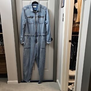 Lucky Brand Blue Denim Jumpsuit